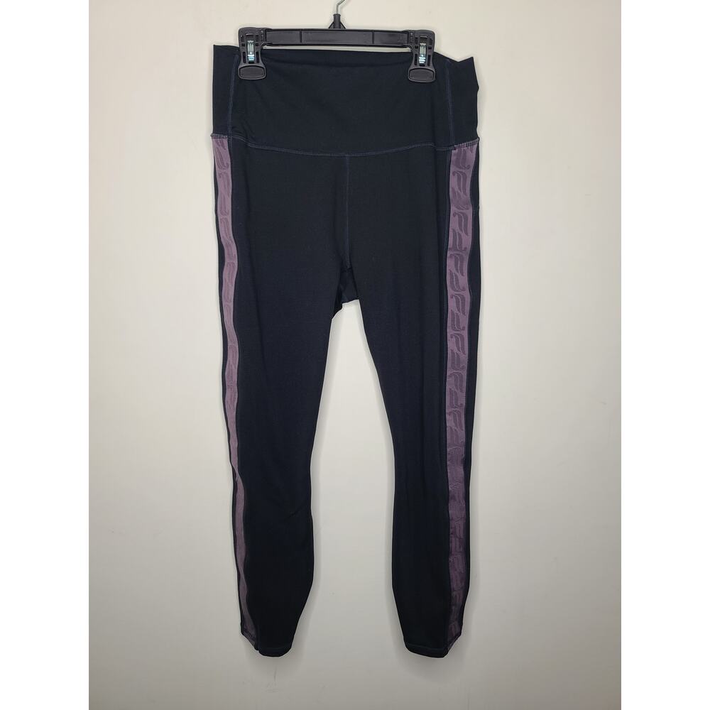 Fabletics black powerhold logo stripe leggings - no tag - M?